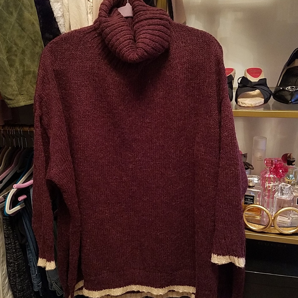 Matty M Oversized Wool And Alpaca Cowl Neck Sweater